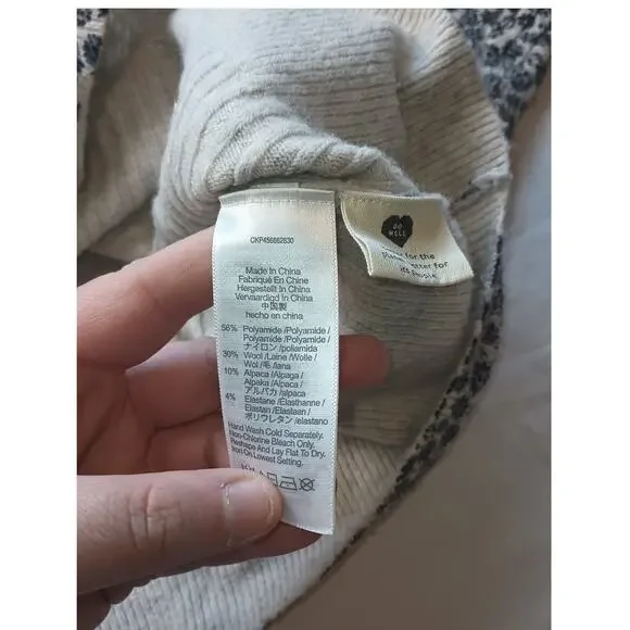 Madewell WOOL Blend Womens Ditsy Floral Long Sleeve Cardigan, Size X-Small. - Picture 3 of 4